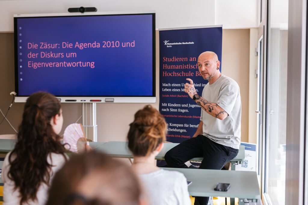 Prof. Dr. Matthias Lindner bei der Lehre